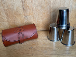 Leather Cup Set with Stud Fastening (Small/Medium)