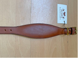 Acorn Padded Leather Greyhound Collar