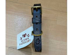 Acorn Plain Leather Dog Collar
